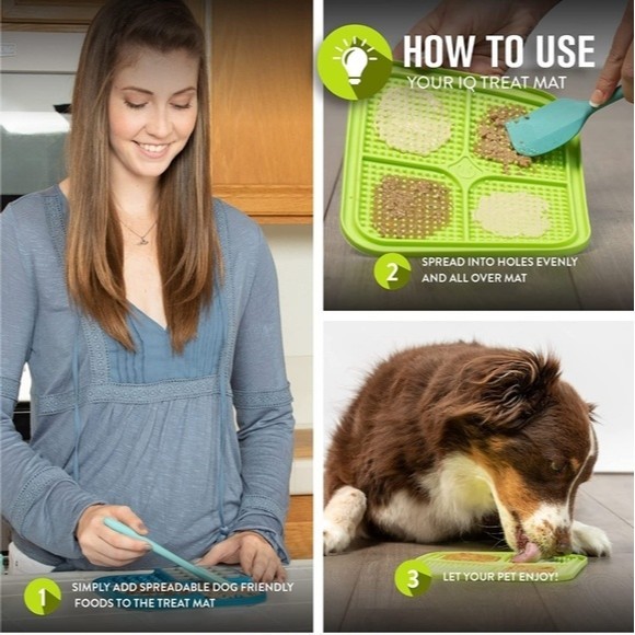 Hyper Pet Boredom Buster Calmers/ Slow Feeder/ Licking Mat/ Green - Picture 6 of 8